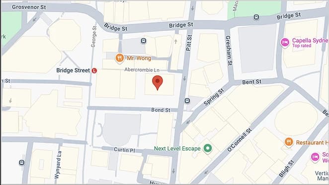 Sydney Office (by appointment) map